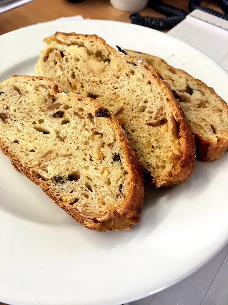 If it wasn't #Christmassy enough here, one of the chefs have brought in #homemade #stollen. #NoHumpdayHere 🌟🎄🎅🏼