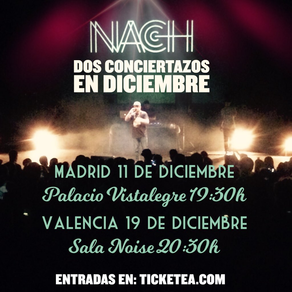 Nachsoyyo's tweet photo. MADRID! No queda nada para vernos las caras, ¿y mi gente de VALENCIA donde está? que la fecha también se acerca! https://t.co/2243jIeA1O