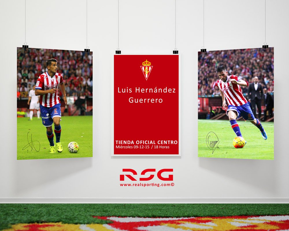 RealSporting's tweet photo. NAVIDAD 📷 Hoy miércoles, Luis Hdz. y Guerrero en la tienda de San Bernardo a las 18 horas https://t.co/iEM6WQA7Dm … https://t.co/SfWHi8dATS