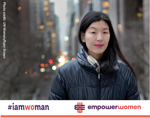 Empower_Women's tweet photo. Today's  #Iamwoman story is "On the Books" v Ai-jen Poo https://t.co/Y1DNOxqgcB w/ @UN_Women #WomensProgress2015 https://t.co/iESA8sZRAP