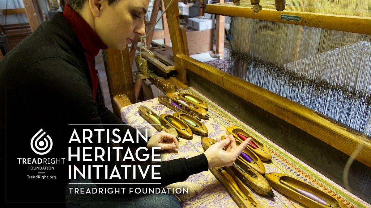 MosesLeeanne's tweet photo. We're proud to partner w/ @TreadRightOrg - watch Marta talk about Perugia's weaving heritage https://t.co/AMqOFb98Ge https://t.co/le0kc96Z57