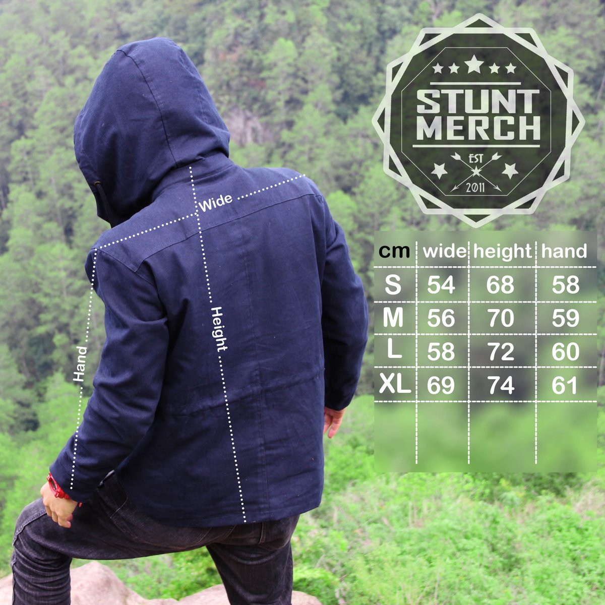 StuntMerchCloth's tweet photo. SizeChart Parka https://t.co/aKDWTEwoXT