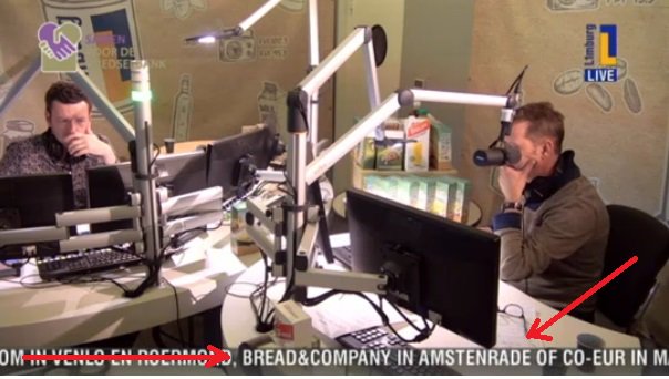BreadCompany2's tweet photo. Als we voor iedere keer dat onze naam op l1 voorbijkomt een voedselpakket krijgen, dan komt het goed! #vb15 #L1 https://t.co/HL0GJ3oI3M