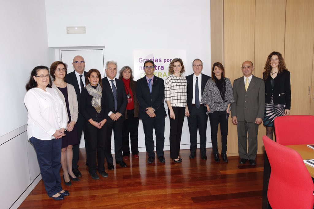 factually_royal's tweet image. Queen Letizia at an engagement today with the Spanish Federation of Rare Diseases (pic Casa Real)