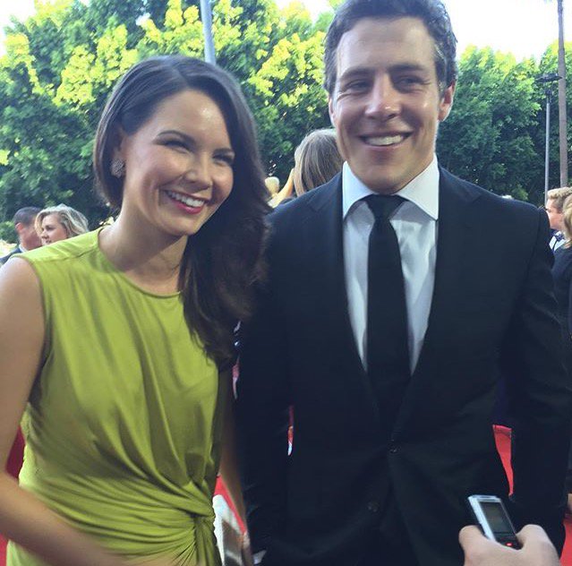 Woot! Stephen Peacocke and wife Bridgette together on the #AACTAs red carpet. #soapextra <a href="/homeandaway/">Home and Away</a>