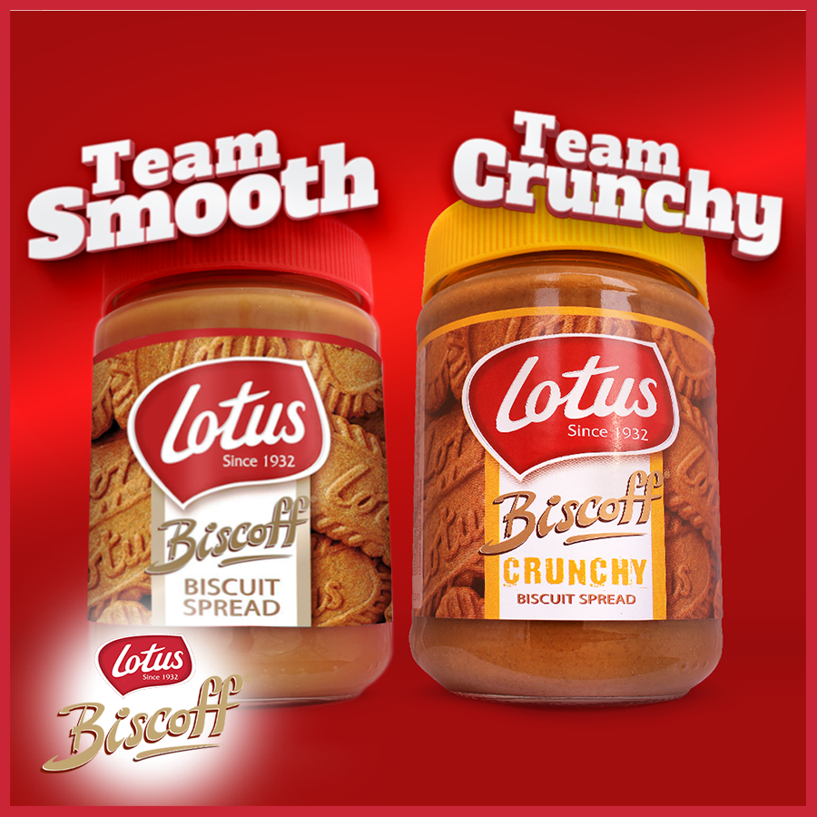 LotusBiscoff_PH's tweet photo. #TeamCreamy or #TeamCrunchy. Have you picked yours yet? Let us know in the comments! #BetterWithBiscoff https://t.co/zYRfKrbszr