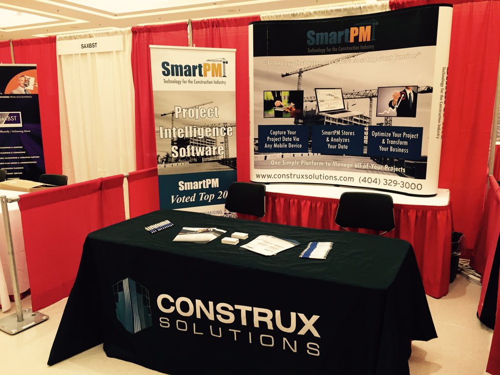 SmartPMTech's tweet image. Booth 19 at @AGC_NYS #construction conference. #tradeshow #smartpm