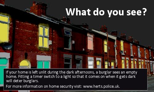 Don't let burglars know you're not at home...