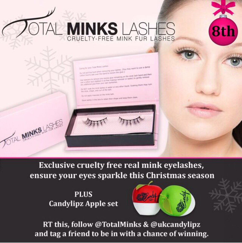 Total Minks Lashes (@totalminks) on Twitter photo 8th day giveaway!! We have teamed up with <a href="/ukcandylipz/">UK Candylipz</a> & <a href="/totalminks/">Total Minks Lashes</a> to win follow both accounts and RT #giveaway" 8th day giveaway!! We have teamed up with <a href="/ukcandylipz/">UK Candylipz</a> & <a href="/totalminks/">Total Minks Lashes</a> to win follow both accounts and RT #giveaway"