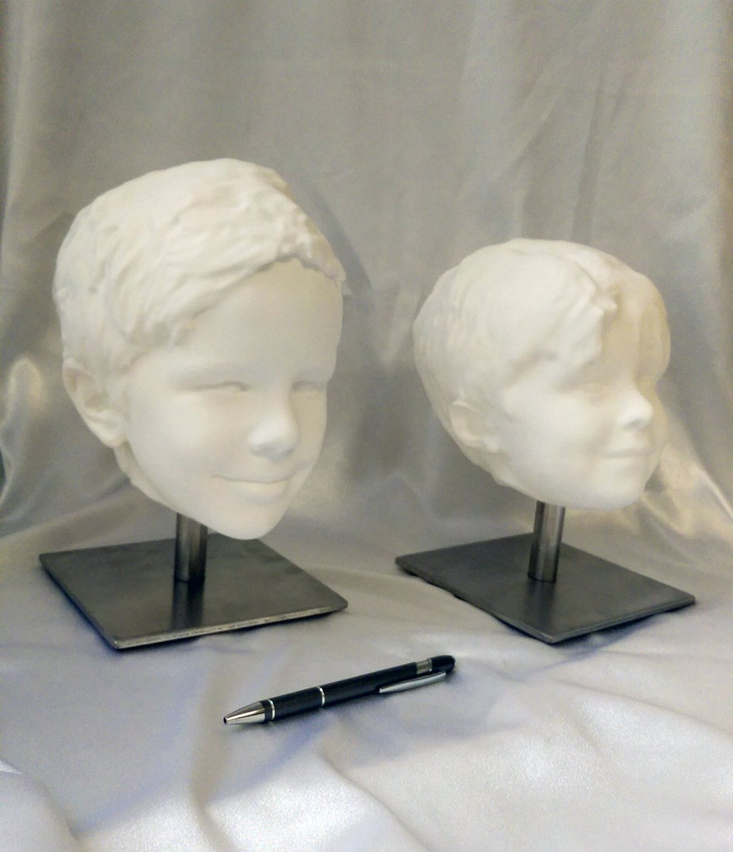 Code3d_uk's tweet image. We don't just do Tiny heads.. 20cm heads on custom metal bases! ow.ly/VEHlv #3dprint #3dscan #statues