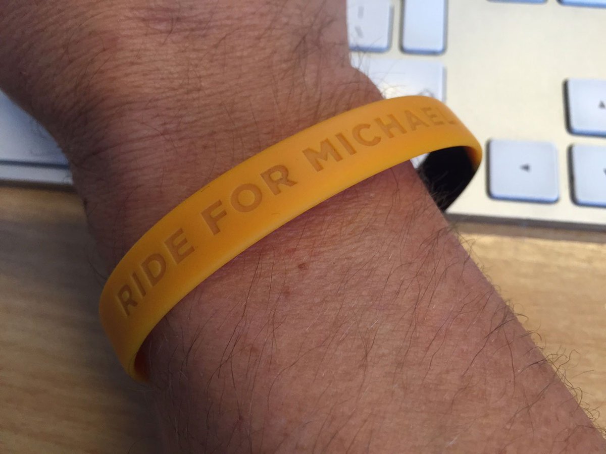 Chipps's tweet photo. Reminds me how lucky I am to be able to ride bikes or even walk. It's never been more important @RideForMichael https://t.co/ssjlGBsOUk