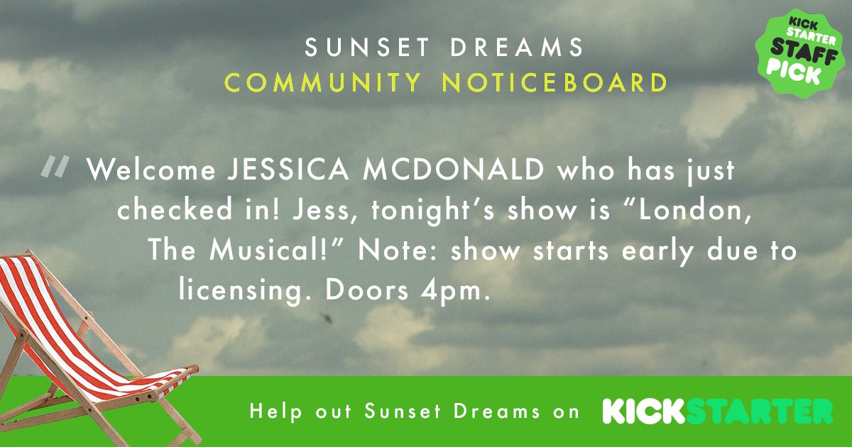 BenandBarbara's tweet photo. Welcome @JessMTravels who has backed us! Jess, welcome to the park! 6 days left everybody! https://t.co/rd8dIf5dzp https://t.co/SpOsVHowiu