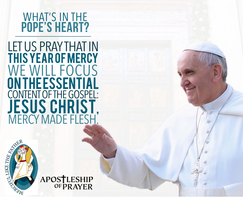 RT @aposprayer:We're the Pope's worldwide prayer network. We pray for all the Pope's prayer intentions. #YearofMercy