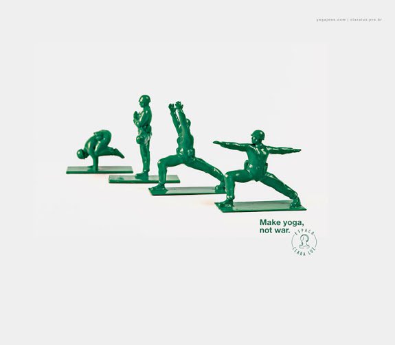 JonyGarisson's tweet image. Nouvelle réalisation! "Make Yoga, Not War"