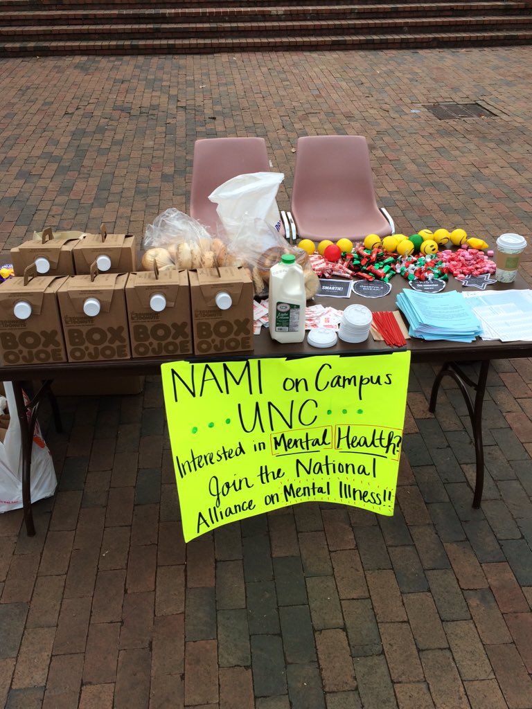 UNCNAMI's tweet photo. Come and get free coffee, bagels, blue books, and scantrons in the Pit!! https://t.co/7nAU4Qt1DA