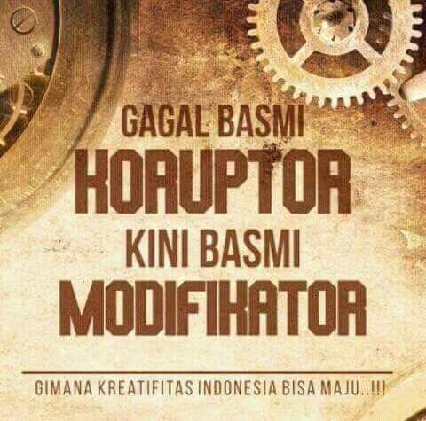 Masih dalam rangka apresiasi terhadap kebebasan berkreatifitas diatas kuda besi! #savemodifikasi