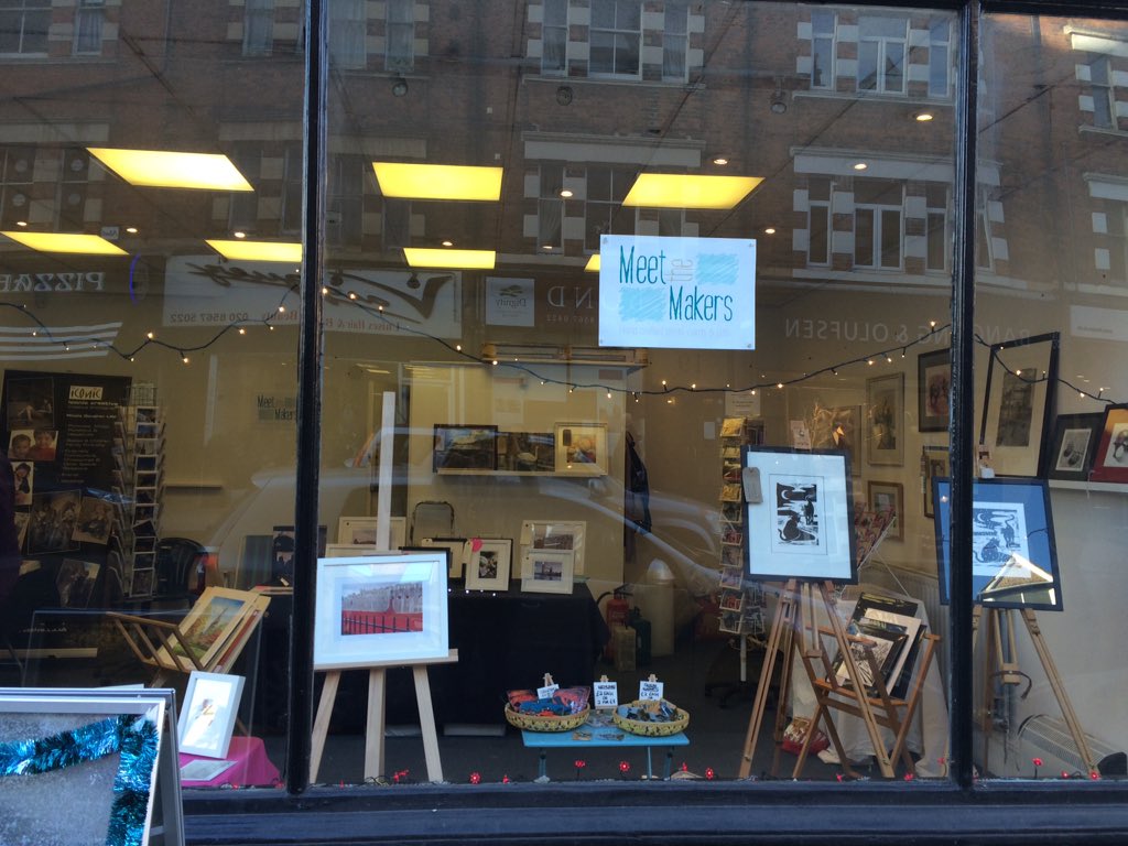 Looking good at Meet the Makers in <a href="/OldYMCAEaling/">Old YMCA on Bond St.</a> Bond St Ealing <a href="/JessRoseArtist/">Jessica Rose</a>