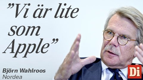 dagensindustri's tweet photo. Nordeas styrelseordförande Björn Wahlroos jämför banken med Apple. Men vad menar han?
https://t.co/QarNS5SbAP $NDA https://t.co/kKSs18I4rN