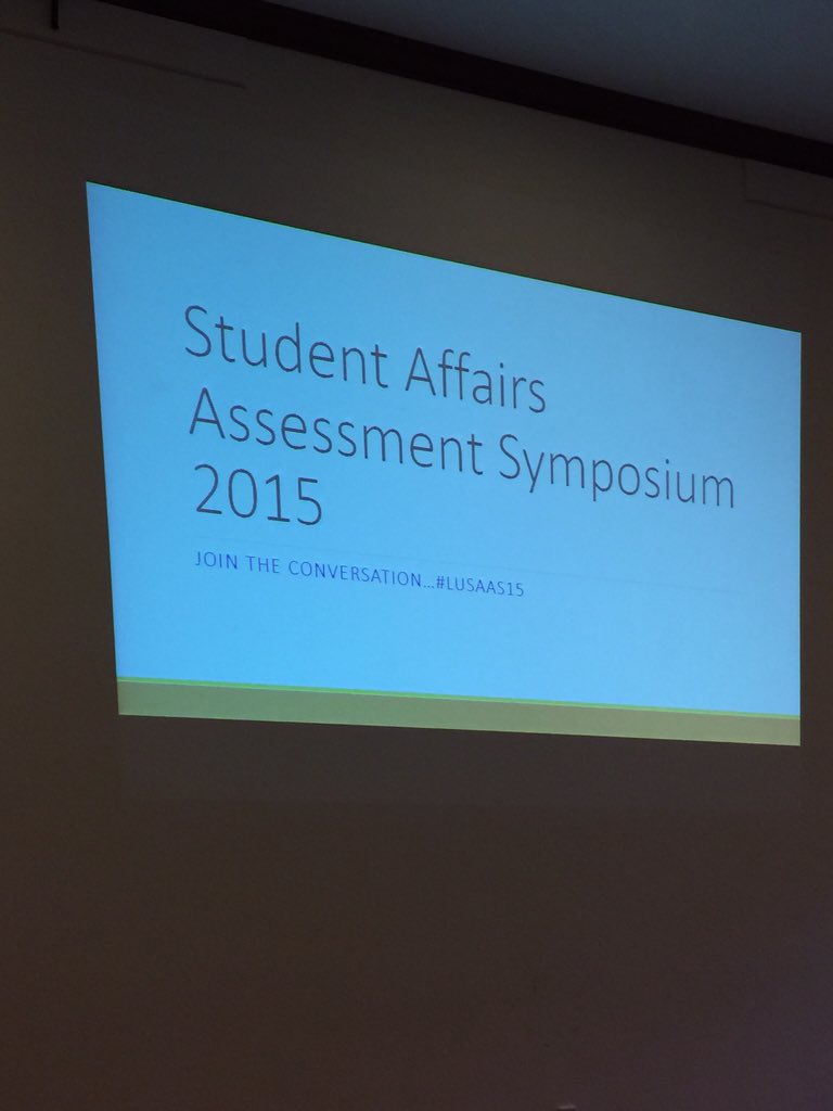 Excited to be attending Lehigh University's Student Affairs Assessment Symposium! #LUSAAS15