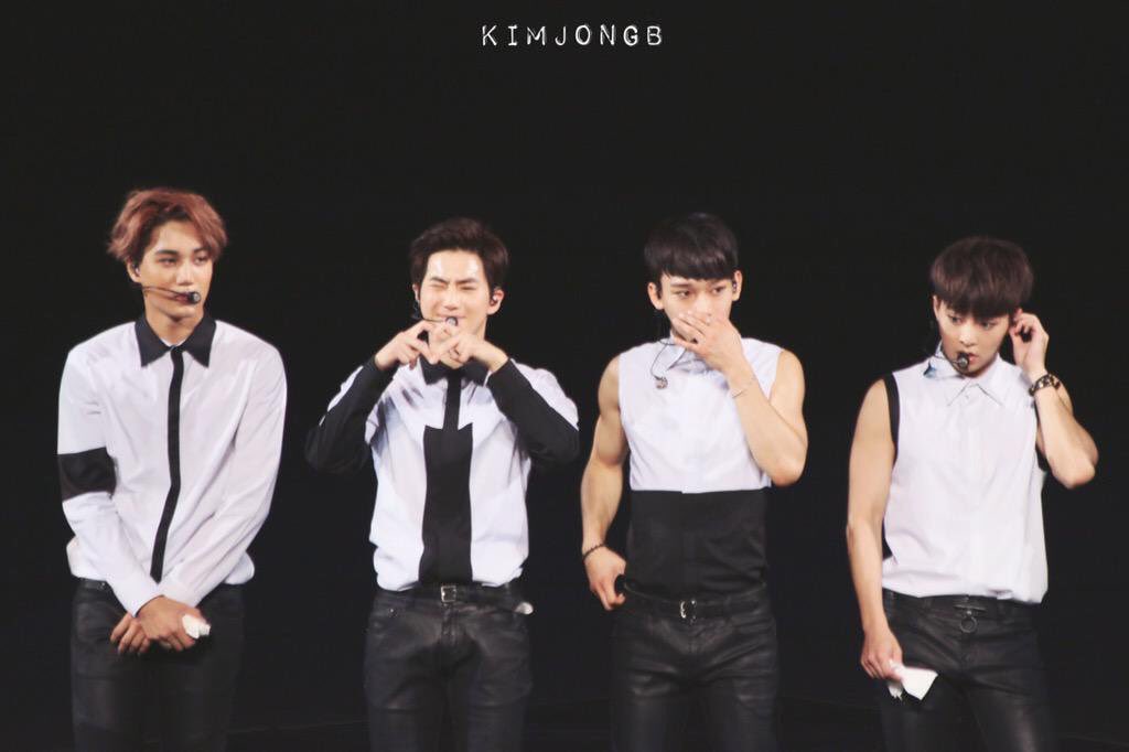 angel990088's tweet photo. minseok junmyeon jongdae jongin, EXO's Kim brothers ★彡 https://t.co/HUI9h7DJen