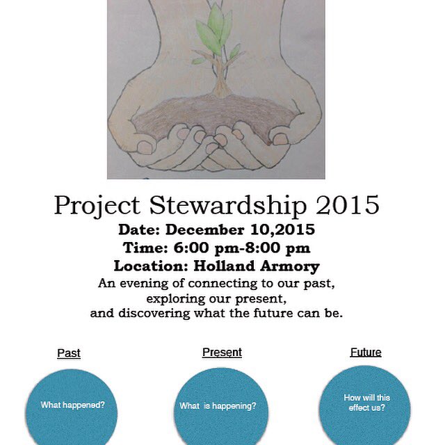 STREAMSchool's tweet image. Join #streamschool on Thursday night at The Holland Armory for Project: Stewardship 2015. #miched #htownstrong