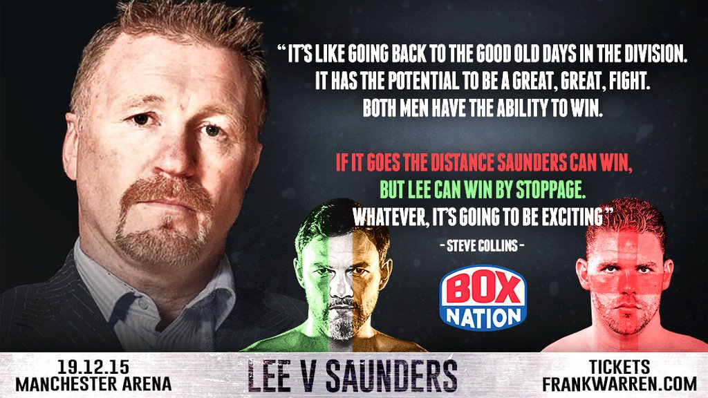 Everyone is having their say on #LeeSaunders next weekend. Naz, Turbo and Steve Collins' thoughts..