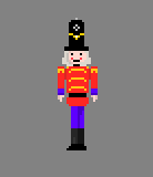 mehishartist's tweet photo. A quick #nutcrackersoldier for @art_challenges. #art_challenges #pixelart https://t.co/28n9XnlMJ0