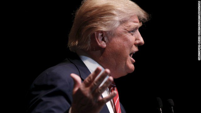 A petition was started to ban <a href="/realDonaldTrump/">Donald J. Trump</a> from the UK. 150,000 people have signed cnn.it/1M2WDwx