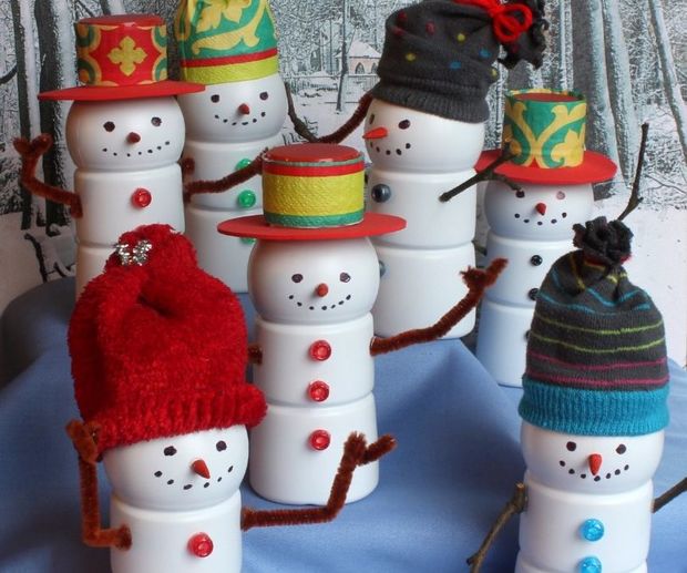 Boost® Bottle Snowmen bit.ly/1jCZc1E