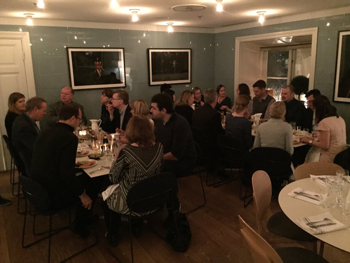 seymourstubbs's tweet photo. Swedish 'Julbord' last night with winners of Science & SciLifeLab Prize for Young Scientists-#sciencescilifelabprize https://t.co/3zzZGn8Xyn