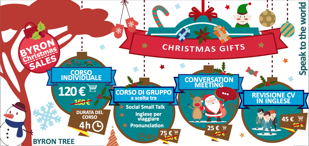 ByronTree's tweet photo. Be unconventional! Questo #Natale regala un corso di #inglese! #ByronTree #idearegalo #Natale2015 https://t.co/L776pQ6aft