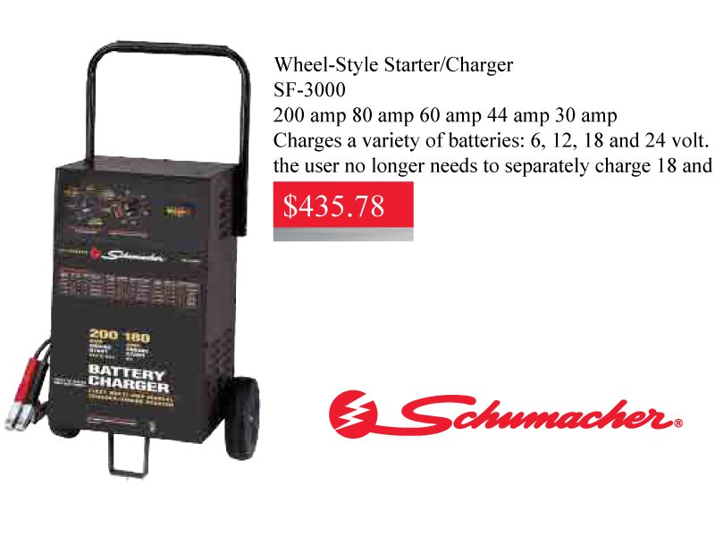 AADiscountAuto's tweet photo. #Schumacher #WheelStyle #Starter #Charger #SF3000
#SchumacherWheelStyleCharger #HamiltonAutoParts #Sale https://t.co/8oGqfV4C6W