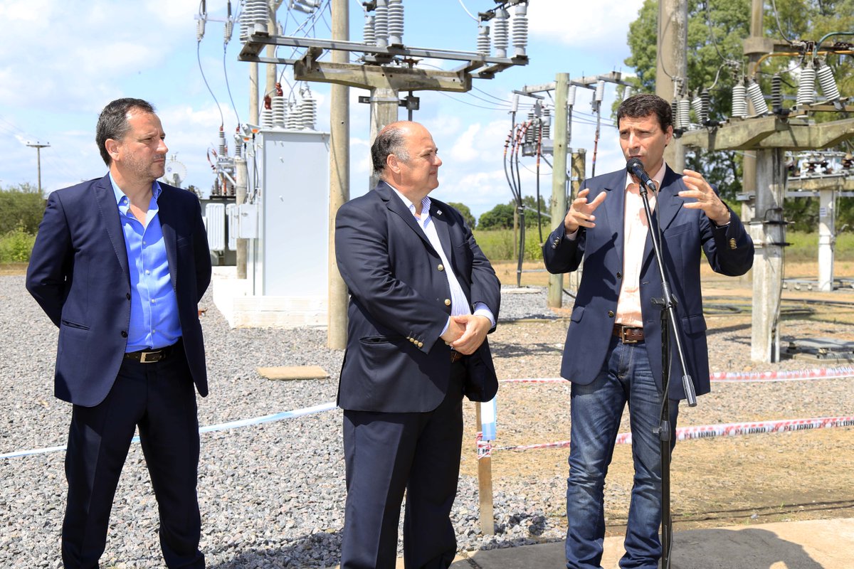 SSP_BA's tweet photo. En Exaltación de la Cruz, @francolaporta inauguró ampliación de la Estación Transformadora de energía Los Cardales. https://t.co/xTviH95X5X
