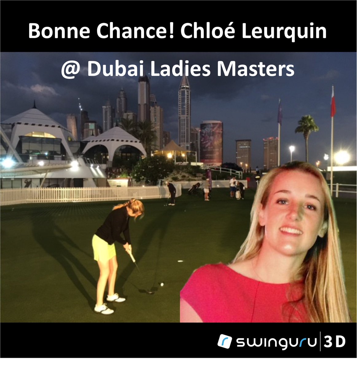 3dswinglab's tweet photo. @Chloleurquin @SwinguruGolf Bonne Chance! @OmegaDLM @LETgolf  #ODLM2015 Early morning start! Love, @SwinguruGolf USA https://t.co/7meeyoVDdU