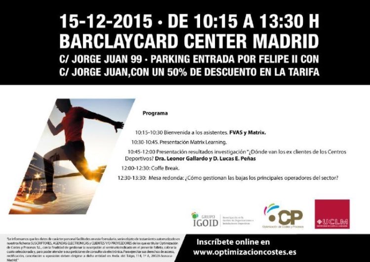 form_deportiva's tweet photo. Gestión Deportiva | ¿Dónde van los clientes de los Centros Deportivos? #Madrid https://t.co/vaexJmirRT https://t.co/VsLPk8qEj8