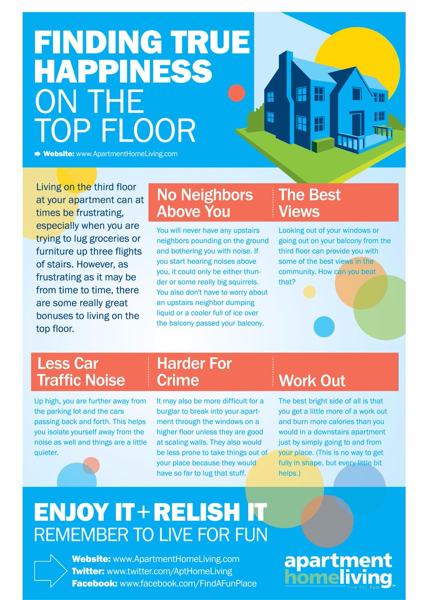 AptHomeLiving's tweet photo. Find true #happiness on the top floor. #apartmentliving #liveforfun https://t.co/b60gB2K5ym