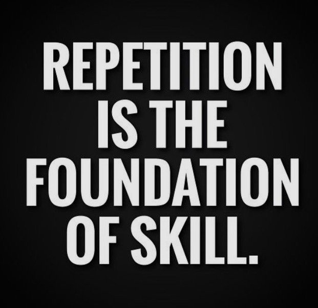 Want a skill? Work at it every day until it's yours!