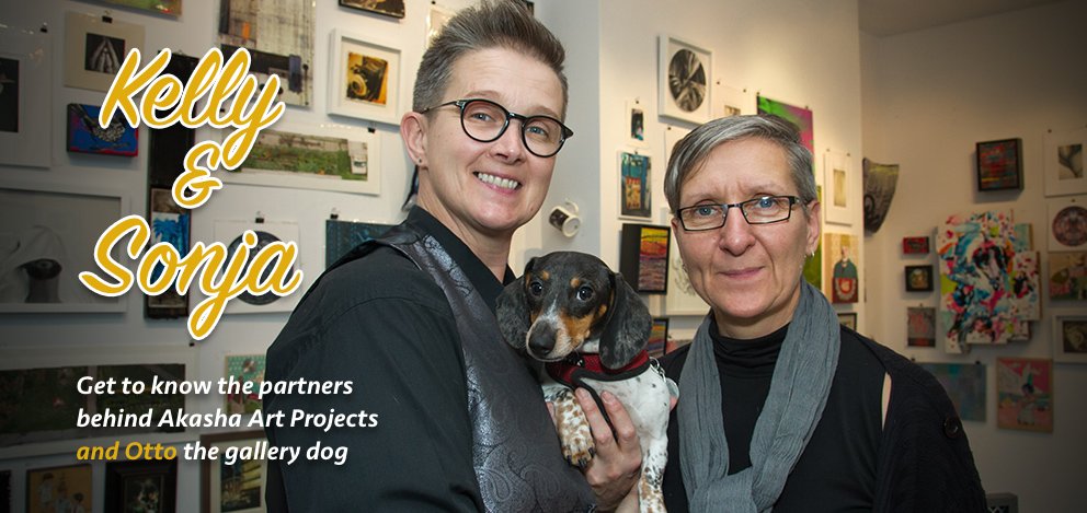 We loved meeting the team behind <a href="/akashaart/">Akasha Art Projects</a> and their Dachshund, Otto! bit.ly/GetLeashed-Aka…