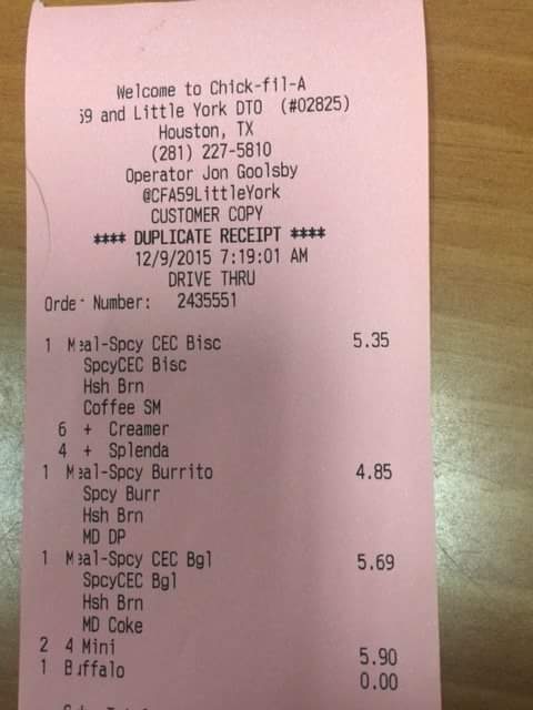 Chick-fil-A on Twitter: "It's Receipt Day! Save your receipt & come