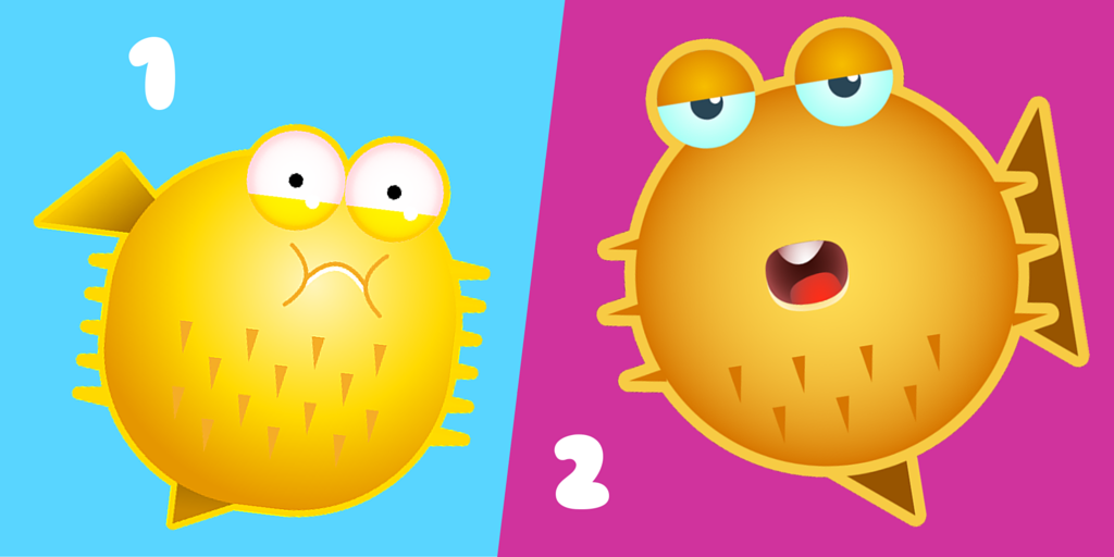 GAMEEToken's tweet photo. Spiky Fish has a younger sister. Which one is cuter? https://t.co/QVZNBCvWG7 #NewGame #SpikyFish2 #UnlockMeNow https://t.co/O0fLhd3jWp