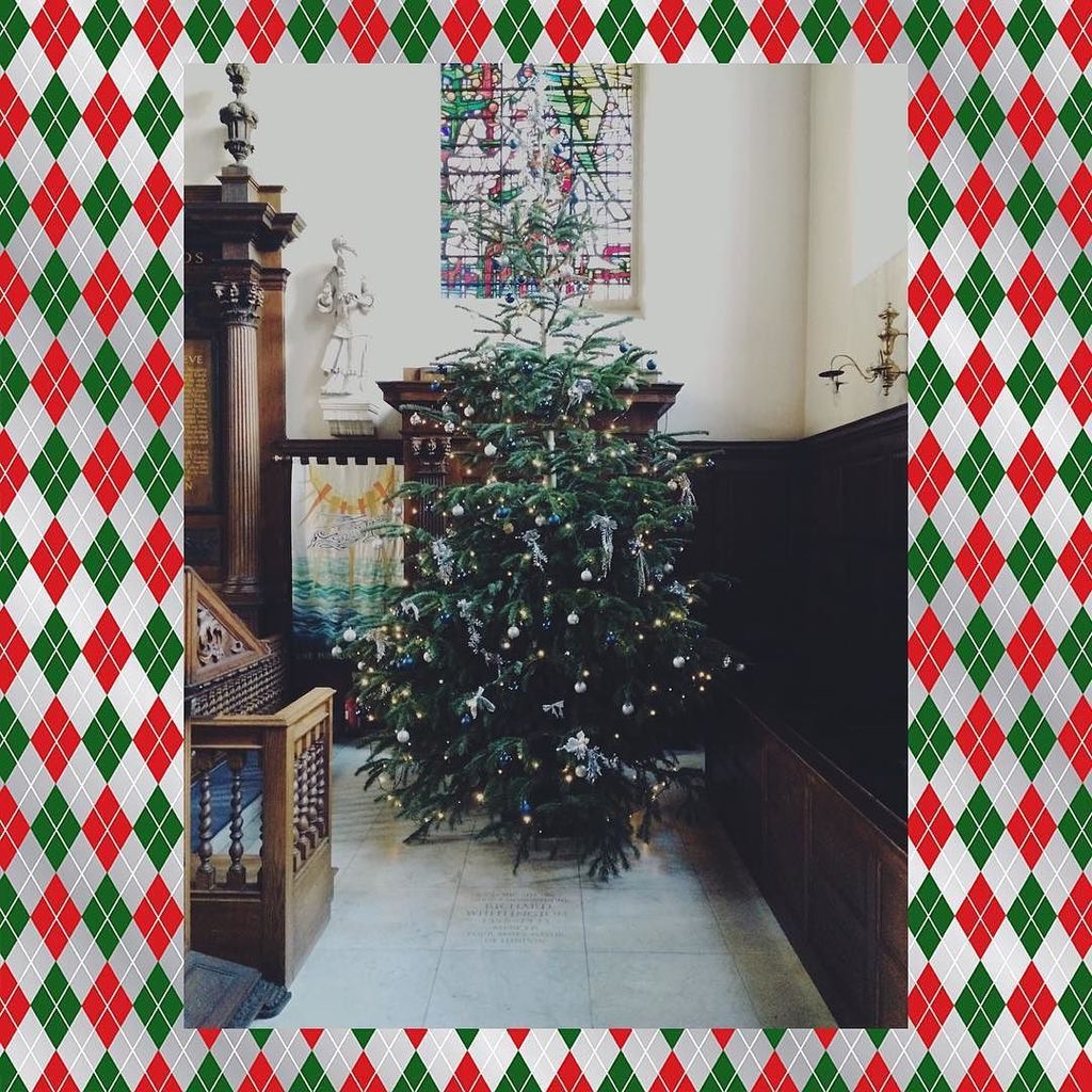 Getting ready for #festivalofninelessons, feeling very festive at IHQ! #Christmas #fo9 #carols #christmastree