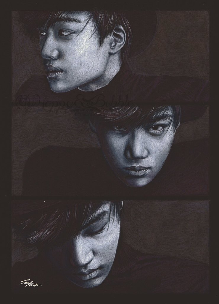 HappyExoBubble's tweet photo. Coffee and Wine - #Exo #ExoK #kai #kimjongin #exofanart #kpopfanart #kaifanart #coloredpencil #kaicember #카이 #김종인 https://t.co/h8gIPHV3M7