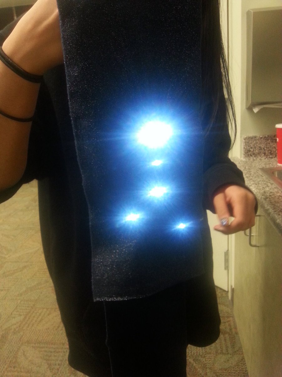 tinkerbellesSJ's tweet photo. Had an awesome time making constellation scarves with teensreach @pearlavelib!  Thanks for having us! https://t.co/bUdzwXDFae