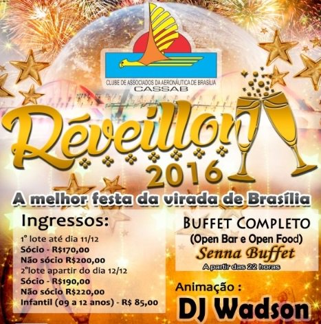 cassab_df's tweet photo. #ReveillonNoCassab #cassab #Fab 
O melhor Reveillon de Brasília está chegando... 1º Lote em preço promocional https://t.co/wpqBdbP2Zd