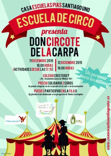 CESantiagoUno's tweet photo. Nuestra Escuela de Circo se va a Zaragoza. Días 11 y 12, actuación en el @colcristorey, colaborando con @itakazgz https://t.co/nfgyYbaZdl