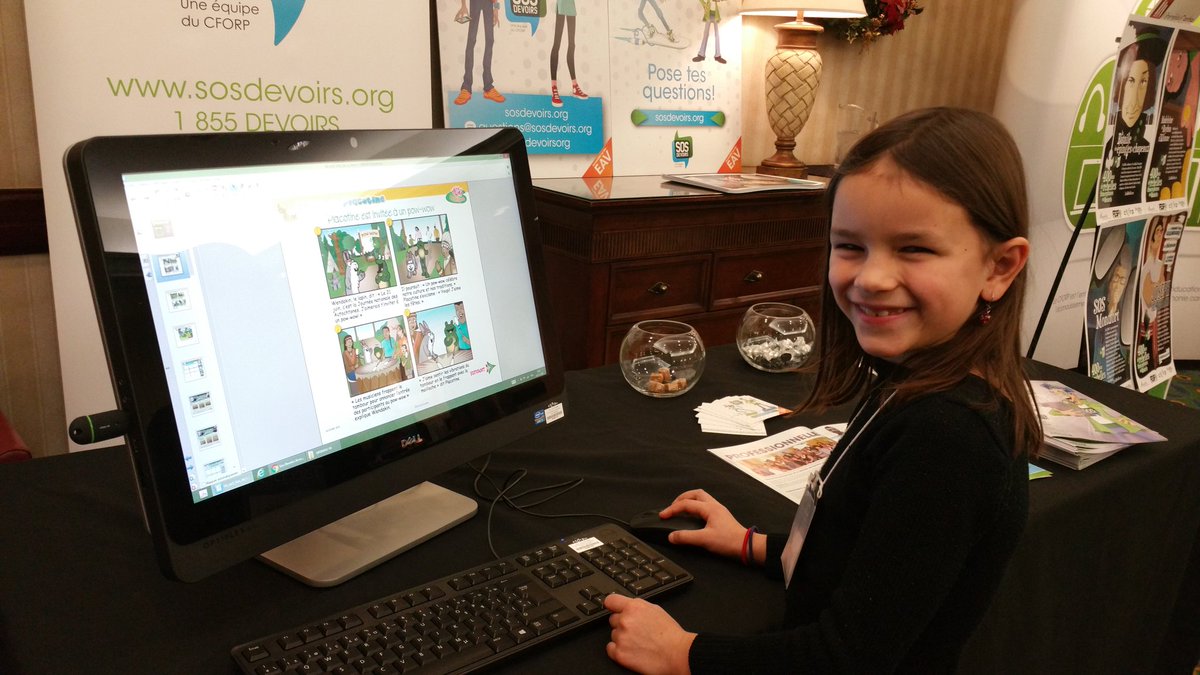 Madeleine explore les ressources @cforp @sosdevoirs à la conférence #tac2015dec merci <a href="/amelaurin/">Amélie Laurin</a> #cforptactic