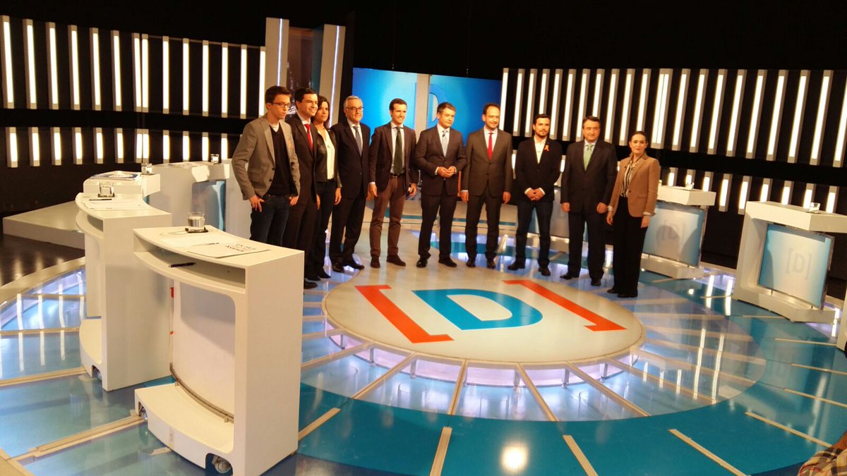 Todo preparado para el #DebateA9 en <a href="/La1_tve/">La 1</a>
