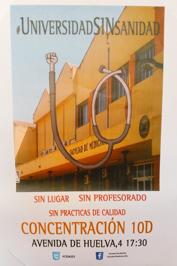 L@s profesionales del futuro en enfermería, fisioterapia y medicina se merecen una condiciones docentes más decentes