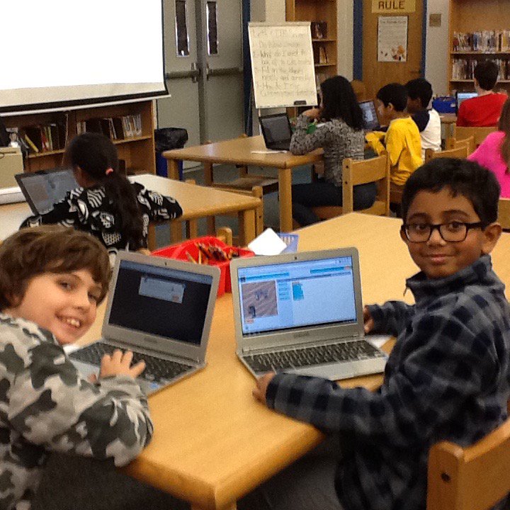 prattien's tweet image. #hourofcode @sbsdco really #weekofcode thx to @AdriaAmaya - Ss learn &amp;amp; Ts wear their code name! @MrsVC3 @BethCaruso1