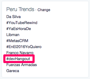 kath_dlcs's tweet image. Trending Topic en Perú nuevamente. Excelente #devHangout, Testing para Android con @zezzi devacademy.la/devhangout